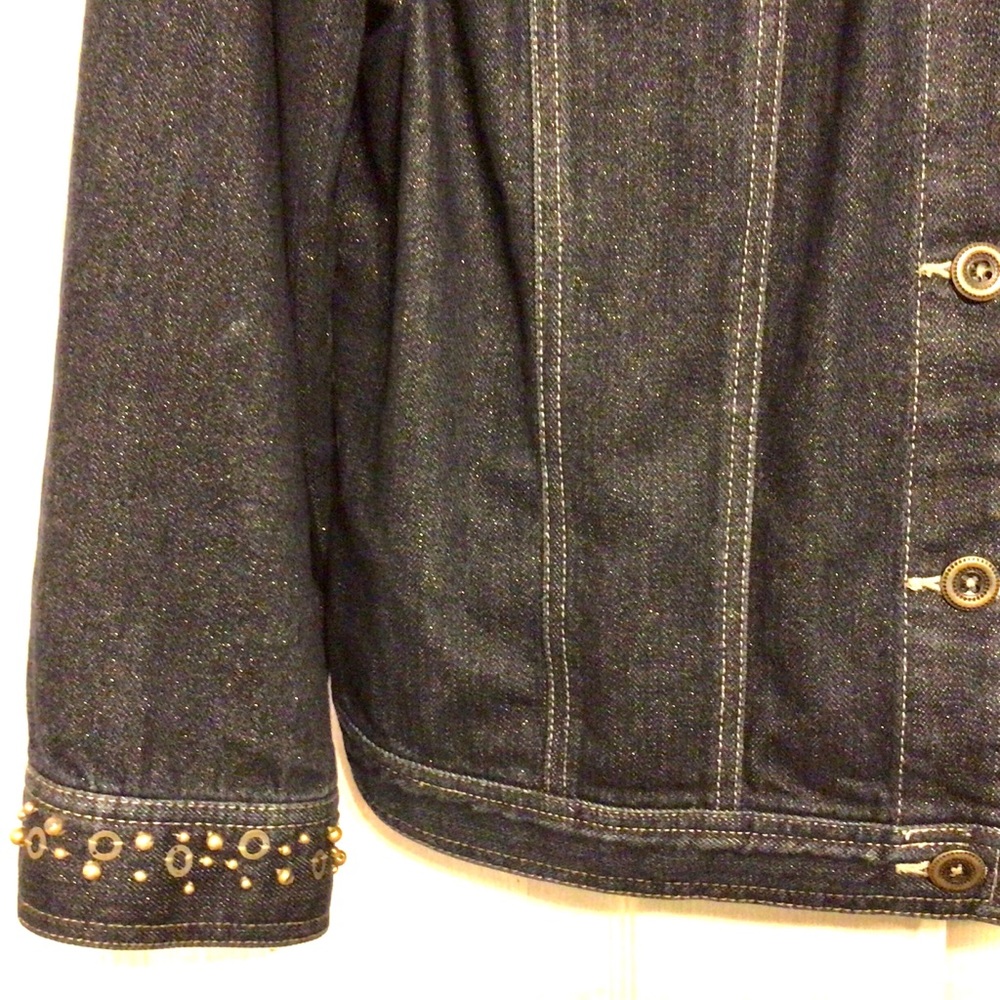 Ruby Rd. Bedazzled Denim Jacket ~ 12 - image 3